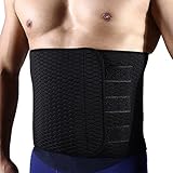 Sweat Waist Trimmer, Neoprene Waist trainer Adjustable Widened Ab Belt for Men-Weight Loss/ Abdominal Muscle/ Back Support