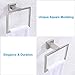 Hand Towel Ring, Aomasi SUS304 Stainless Steel Suqare Bath Towel Holder Modern Style, Brushed Nicked…