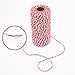 Sunmns 3 Roll Christmas Twine Cotton String Rope Cord for Gift Wrapping, Arts Crafts, 984 Feet (Multicolor A)