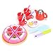 ThinkMax Kids Play Tea Set Toy with Cake for Children Tea Party Pretend Play Game with Cute Smiley Face Design (24 Pieces)