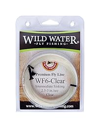 Wild Pesca con Mosca de agua Peso adelante 6 Transparente Intermedio Fly Line