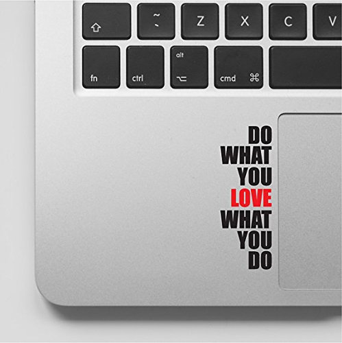 Do what you love Motivational Inspirational Quote Laptop Macbook Sticker Decal - WD-87 (Whats The Best Brand Of Laptop)