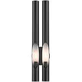 Livex Lighting Acra 2 Wall Sconce Light Shiny Black Finish