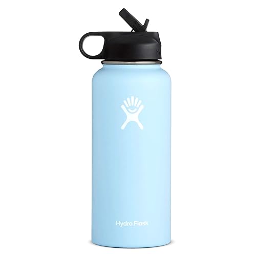 Hydro Flask Wide Mouth Water Bottle, Straw Lid, Old Style Design