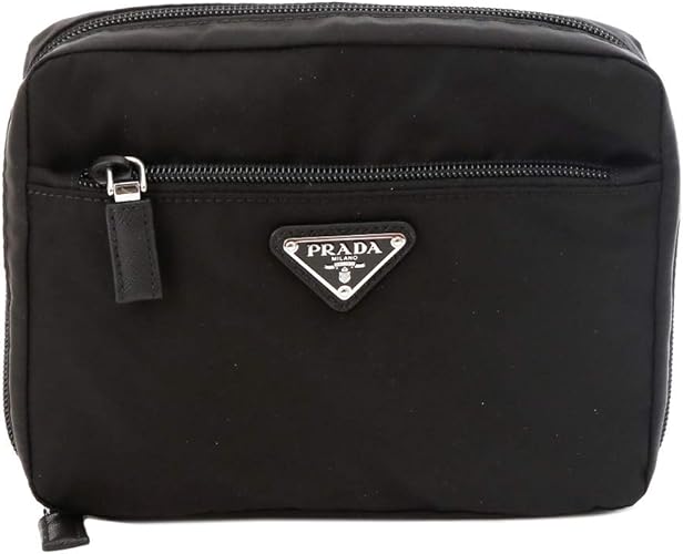 Amazon プラダ トラベルポーチ コスメポーチ Prada ナイロン素材 2na017 064 ブラック 並行輸入品 Prada プラダ ポーチ