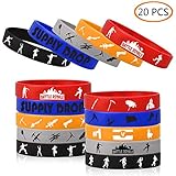 20 Pcs Gaming Party Supplies Bracelet For Kids Birthday Party and fans party Supplies Favors Size 7.9inch
