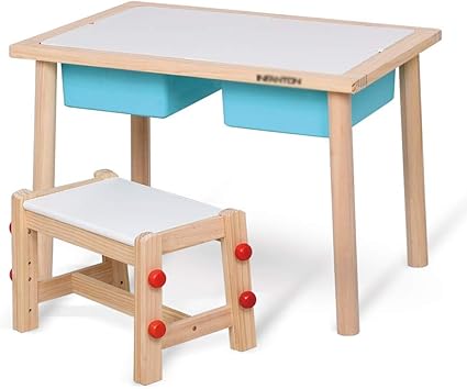 study table with two chairs