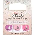 MISS NELLA SWEET LITTLE PACK, Nail Polish Set-Easy Pell off And Water Based Formula, 3 Colors of Nail Glitter set- Cheeky Bunny, Pink A Boo & Little Poppet, Perfect Kids Nail Polish