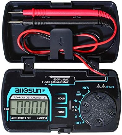 allsun 3 3/4 Digits Autoranging Pocket Digital Multimeter Mini Multi Tester AC/DC Ohm Volt Amp Capacitance Frequency Diode Continuity LCD Display Home Measuring Tools EM3085A allsun 3 3/4 Digits Autoranging Pocket Digital Multimeter Mini Multi Tester AC/DC Ohm Volt Amp Capacitance Frequency Diode Continuity LCD Display Home Measuring Tools EM3085A