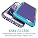 iPhone 6s Plus / 6 Plus Case, LoHi [Extra Front Raised Lip] Hybrid Impact 3 Color Shockproof Rugged Soft TPU Hard PC Bumper Cover 5.5 Inch Purple