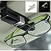 HaloVa Car Glasses Holder, Car Visor Sunglasses Ticket Clip Holder, Double Sunglasses Mount Eyeglasses Clip Cash Money Card Holder for Auto Sun Visor/Air Vent, Black