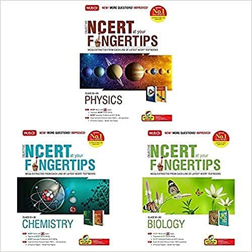 Objective NCERT FINGERTIP PHYSICS, CHEMISTRY ,BIOLOGY SET OF 3 BOOKS LATEST EDITION