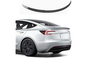 TOPABYTE Spoiler for Tesla Model 3 Highland 2025 2024 Original Rear Spoiler Wing Lip Accessories (Glossy Carbon)