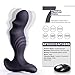 Wireless Remote Control Vibrating Prostate Massager Anal Sex Toys with 7 Powerful Vibration Patterns Silicone Butt Anal Plug G-Spot Vibrator for Women Men Couples Hand-Free Play, Rechargeable Gift