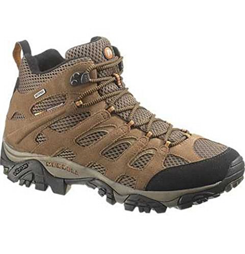Merrell men s moab mid waterproof hiking boot,earth,10 …