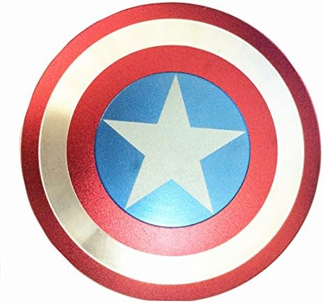 Fidget Spinner Cosplay Captain America's Shield AB Sides Metal for