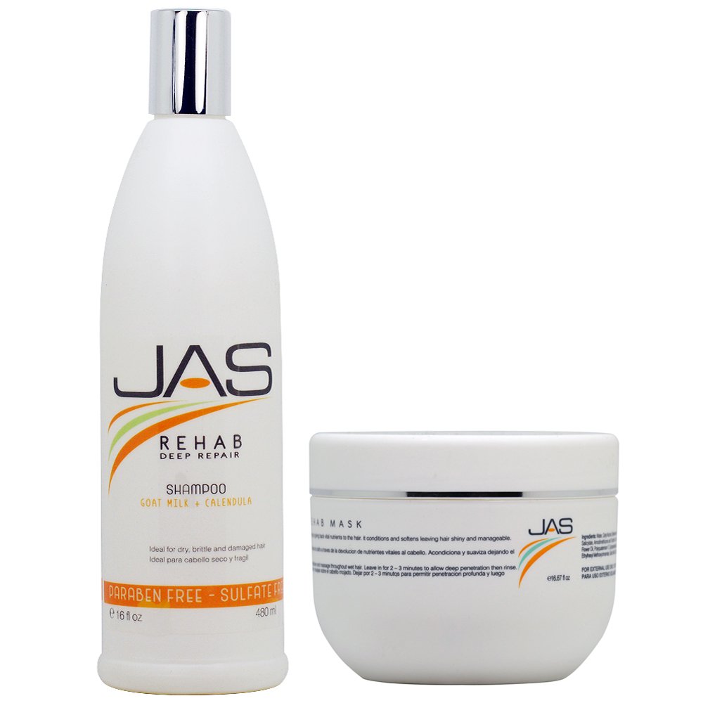 JAS Rehab Deep Repair Shampoo + Mask 16oz