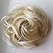 CAISHA Synthetic Fiber Hairpiece Scrunchie Scrunchy Updo Slightly Wavy Light Blonde Mix G17B