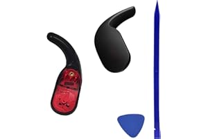 Knomix Wingtip Replacement Repair Parts Ear Hook for Fit Pro 1 Pair +Tools (Black)