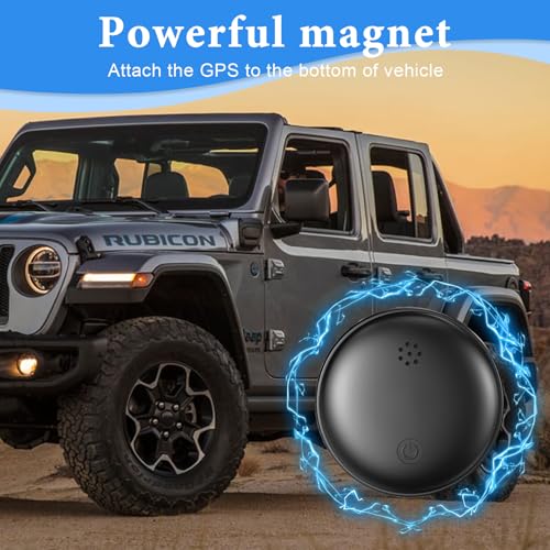 Car GPS Tracker, Car GPS Locator Compatible with iOS and Android, Air Tracker without Subscription, Global Coverage Real Time Magnetic Tracking Hidden GPS for Car/Motorcycle