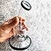 Kikunum Hand-Made Glass Crafts,Lenox Nightfall Vase,7 Inch Dual Water Percolator Glass Big Water