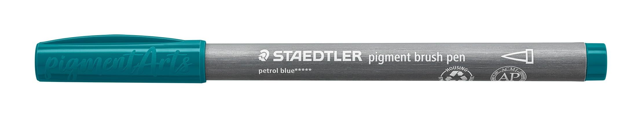 STAEDTLER 371-395 Pigment Arts Brush Pen - Petrol Blue (Box of 10)