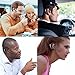 [ Latest Version] WISTMAR SoundBuds Slim Bluetooth Wireless Headset Ear Hooks Business HD Stereo Earphones Headphones Noise Cancelling in-Ear Earbuds with Mic for iPhone and Android