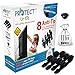 [Full Kit] Anti Tip Furniture Anchor & TV Straps w/ Ultra-Strong Mounting Hardware & Safety Stud Finder Locks-In Heavy Objects for Instant Earthquake, Child & Baby Proofing (Black, 8 Straps)