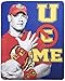 Silver Buffalo WWE John Cena Fleece Throw Blanket, 50 x 60 inches