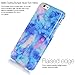 iPhone 6 6s Case, Light Blue Marble Creative Design, BAISRKE Slim Flexible Soft Silicone Bumper Shockproof Gel TPU Rubber Glossy Skin Cover Case for Apple iPhone 6 6s 4.7 inch
