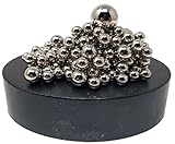 Clout Magnetic Sculpture Desk Toy for Intelligence Development and Stress Relief (Set of 160 Balls, 1 Magnet Base)