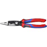 KNIPEX 13 82 8, 6 in 1 Electrical Installation Pliers with Comfort Grip Handles