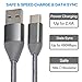 USB C Cable 6.6FT 2 Pack, Type C to USB A 2.0 Cord Charger Nylon Braided Charging Cords USB-C Cables fit Samsung Galaxy S8 S9 Plus Note 8 9 LG G5 G6 V20 V30 Moto Z Z2 Google Pixel 2 XL Nintendo Switch