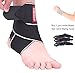Ankle Support,Adjustable Ankle Brace Breathable Nylon Material Super Elastic and Comfortable,1 Size Fits All, Protects Against Chronic Ankle Strain, Sprains Fatigue,Gray primary