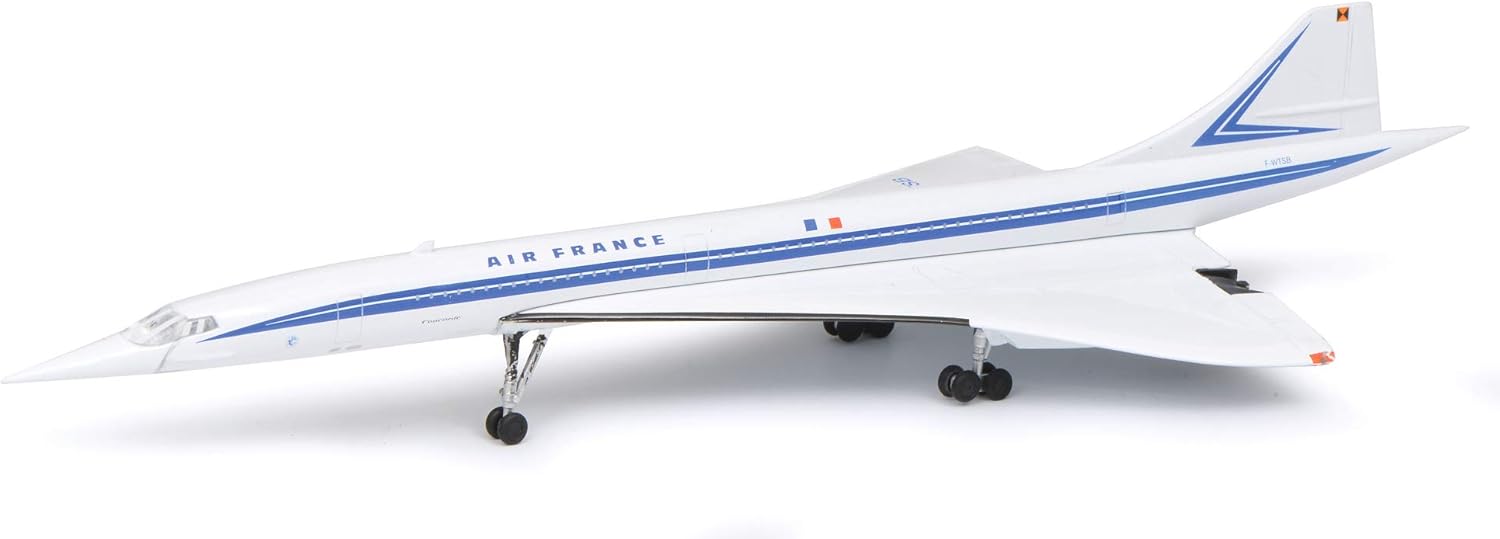 Schuco 403551697 Concorde Air France, 1:250 Other License 403551697-Concorde, Model Car, Model Vehicle, White/Blue