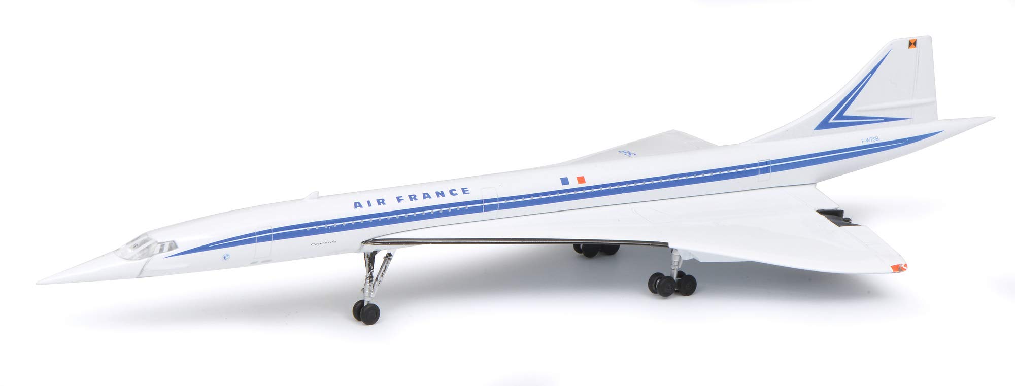 Schuco 403551697 Concorde Air France, 1:250 Other License 403551697-Concorde, Model Car, Model Vehicle, White/Blue
