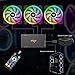 Vetroo DR12 2019 Version 3IN1 120mm RGB LED Adjustable Color Quiet High Airflow Long Using Life Computer Case PC Cooling Fan, CPU Cooler and Radiator