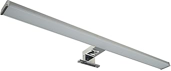 Spiegelleuchte LED Schrankleuchte 12Watt 960 Lumen IP44 230V Chrom Alu-Optik 60cm neutralweiß