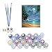 Kimily DIY Paint by Numbers for Adults Kids Moon Beach Paint by Numbers DIY Painting Beach Moon Acrylic Paint by Numbers Painting Kit Home Wall Living Room Bedroom Decoration Seaside Moon Beach