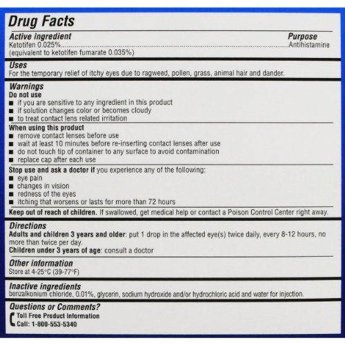 Allergy Eye Itch Relief Eye Drops by Alaway, Antihistamine, 10 mL (Pack of 2) Pricepulse