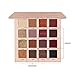 Pretty Comy 16 Colors Matte Shimmer Eyeshadow Palette, Blendable High Pigmented Eyeshadow Long Lasting Waterproof Glitter Eye Shadow Makeup Set with Mirror