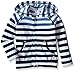 Splendid Boys' Striped Short Sleeve Dip Dye Indigo Hoodie