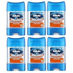 6 x Gillette Sport Antiperspirant Clear Gel 70ml – Sport Triumph
