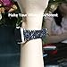 MIFFO Apple Watch Band 42mm Leather Glitter iWatch Strap Extreme Deluxe Shiny Bling PU Leather Bracelet Wristband for Apple Watch Series 3, Series 2, Series 1, Sport Edition (Z-Black-42mm)