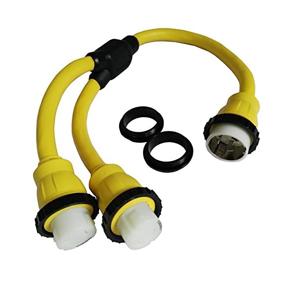 Parkworld 692057 Marine 50 AMP Shore Power 1 to 2 Y Adatper SS2-50P