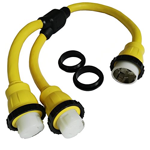 Parkworld 692057 Marine 50 AMP Shore Power 1 to 2 Y Adatper SS250P