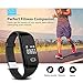 Anmier Smart Fitness Tracker, Heart Rate Fitness Watch Step Track & Sleep MonitorActivity Tracker Waterproof Touch Screen Pedometer Calorie Counter Fitness Bracelet for iPhone & Android Phones