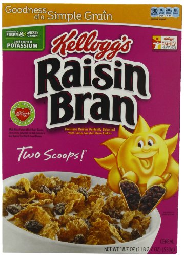 Kellogg's Raisin Bran, 18.7 Ounce (Pack of 3)