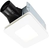 Broan-NuTone Bathroom Exhaust Fan with LED light &ndash; Easy Retrofit Without Attic Access, Quiet 1.5 Sones, Effective Ventilation at 80 CFM ENERGY STAR Certified Moisture and Odor Control