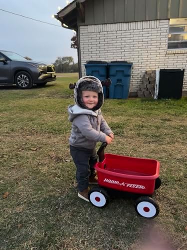 Push & Pull Walker Wagon, roter 2-in-1 Spielzeug-Walker-Wagen für Kleinkinder, für 1–4 Jahre